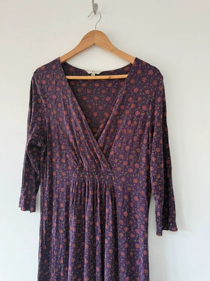 East Purple Floral Patterned Dress, photo 4 of 5