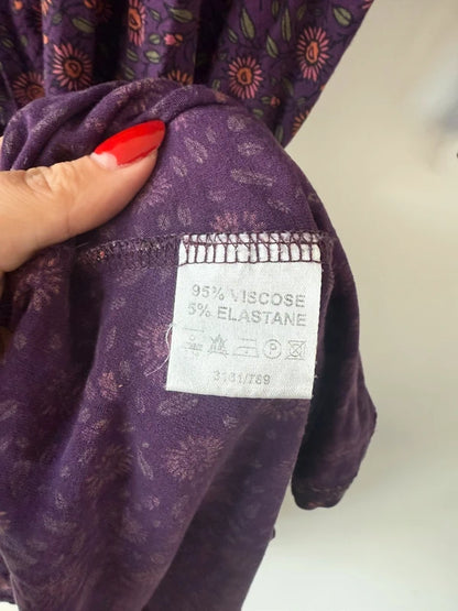 East Purple Floral Patterned Dress, photo 5 of 5