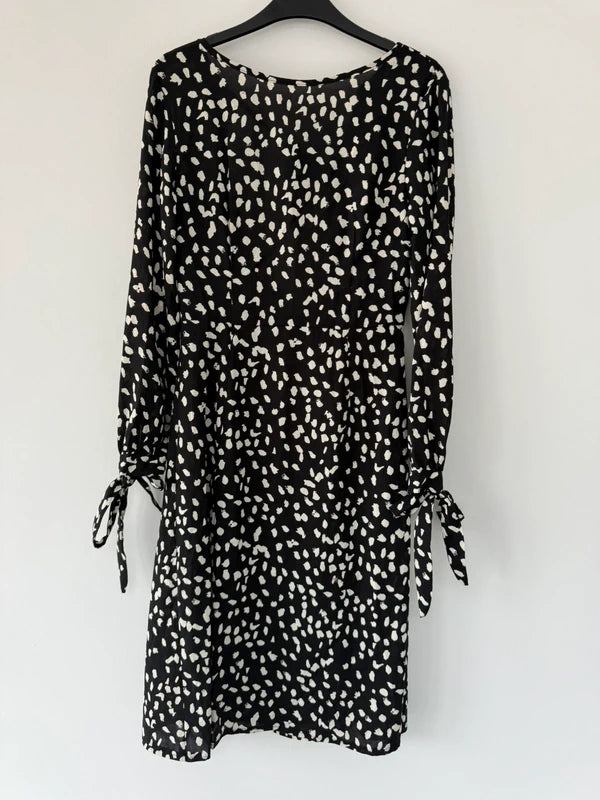 Boohooo Black and White Spotted Dress, preloved