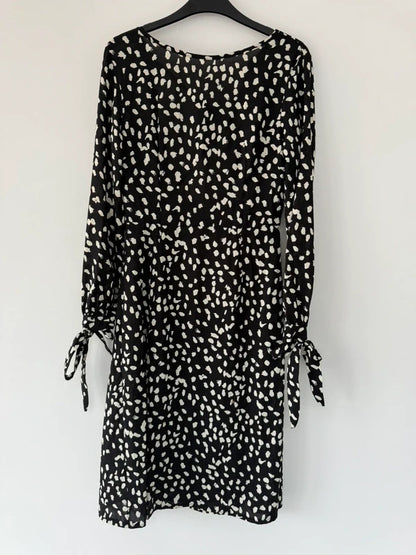 Boohooo Black and White Spotted Dress, preloved