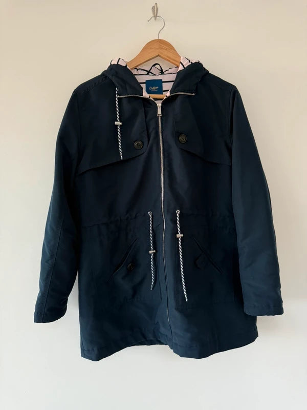Cotton Traders Navy Blue Coat, preloved