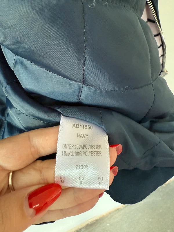 Cotton Traders Navy Blue Coat, photo 3 of 5