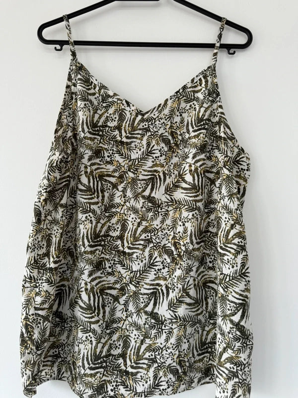 Peacocks Green Printed Cami Top, photo 2 of 3