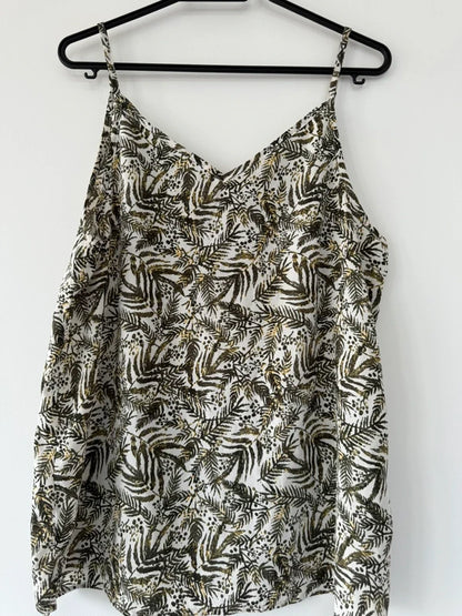 Peacocks Green Printed Cami Top, photo 2 of 3