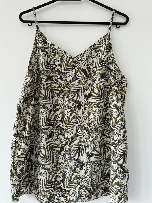 Peacocks Green Printed Cami Top, photo 2 of 3