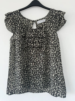 Internacionale Leopard Print Y2k Top, preloved