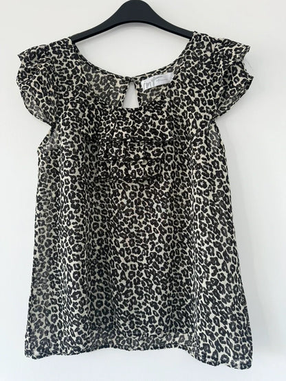 Internacionale Leopard Print Y2k Top, preloved