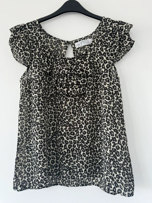 Internacionale Leopard Print Y2k Top, preloved