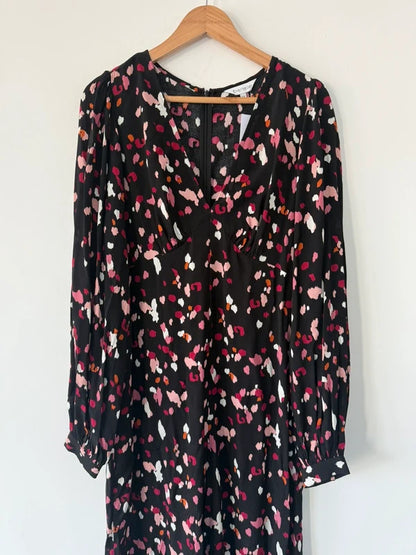 Everbelle Black Leopard Print Jumpsuit, photo 2 of 5