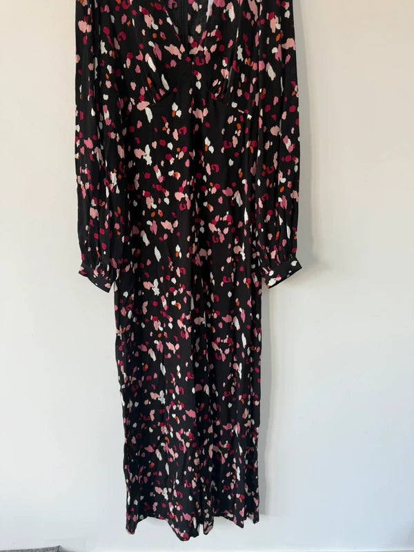 Everbelle Black Leopard Print Jumpsuit, photo 4 of 5