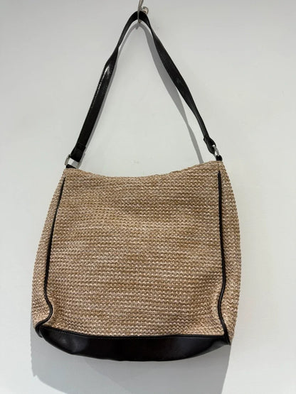 Black and Beige Draw Style Handbag, photo 3 of 3