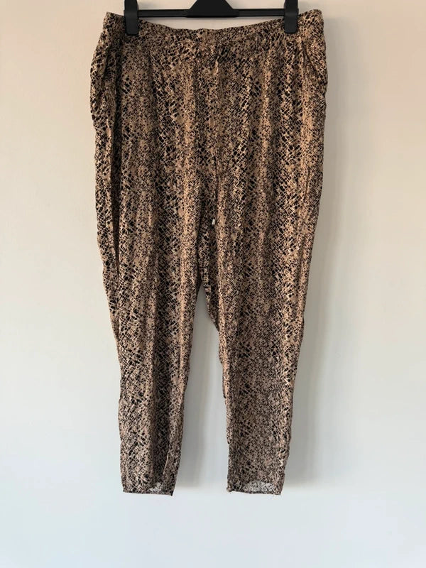 George Animal Print Trousers, preloved