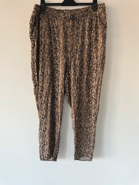 George Animal Print Trousers, preloved
