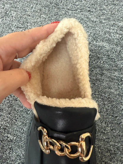 Shein Black Platform Loafer Style Shoes, photo 5 of 5