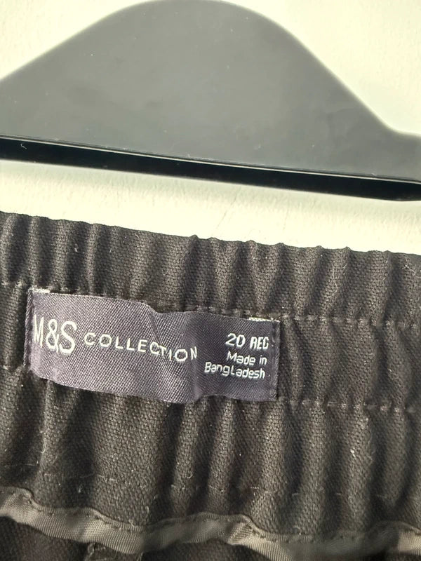 M&S Black Wide Legged Trousers, photo 3 of 3
