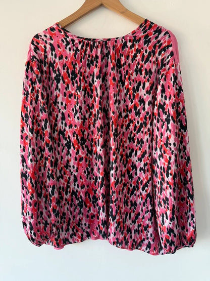 M&S Pink Patterned Blouse, photo 2 of 5