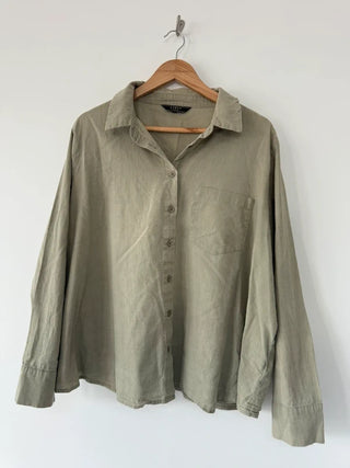 Lipsy Green Khaki Shirt, preloved