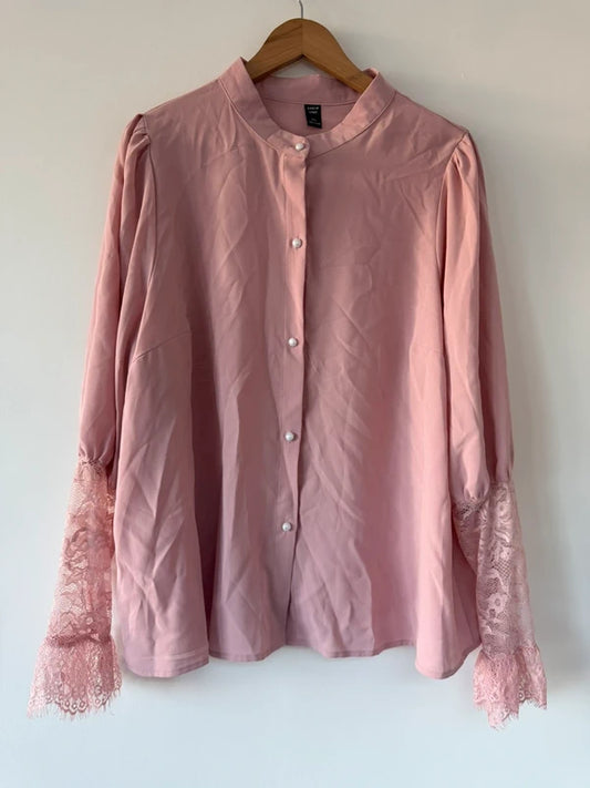 Shein Curve Pink Shirt, preloved