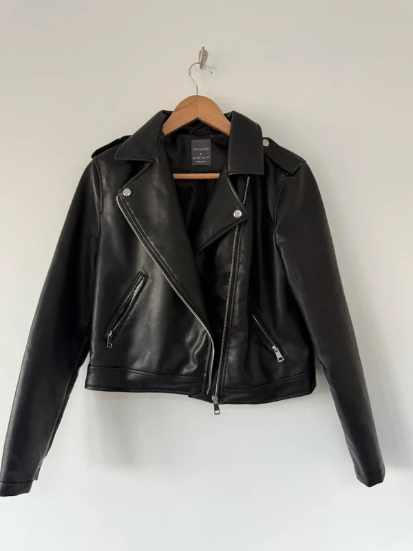 Primark Leather Black Jacket, photo 2 of 5
