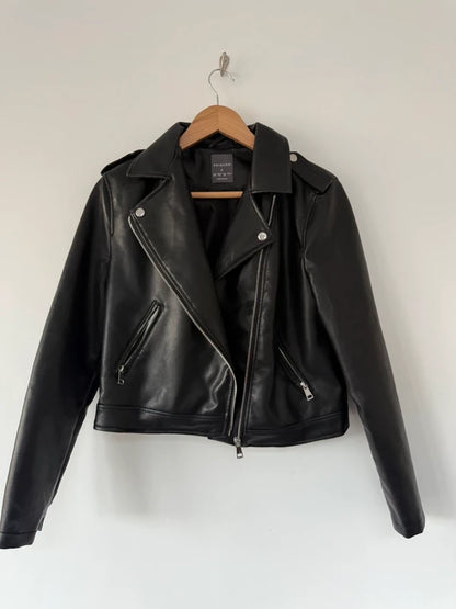 Primark Leather Black Jacket, photo 2 of 5