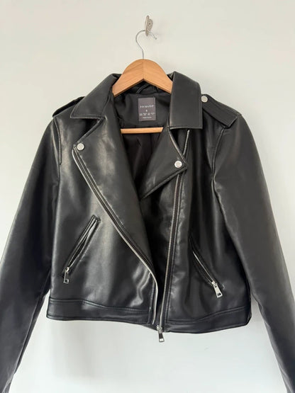 Primark Leather Black Jacket, photo 4 of 5
