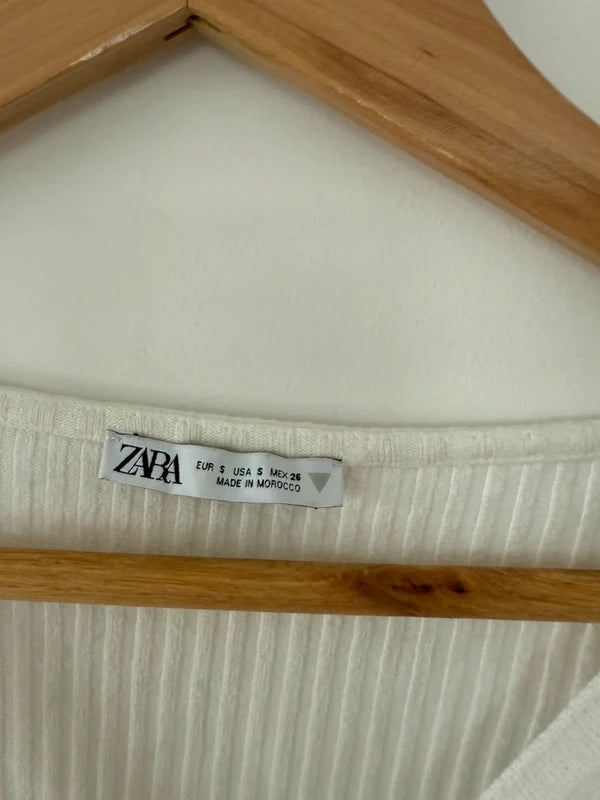 Zara White Crop Top, photo 3 of 3