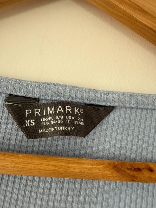 Primark Blue Button Crop Top, photo 3 of 3
