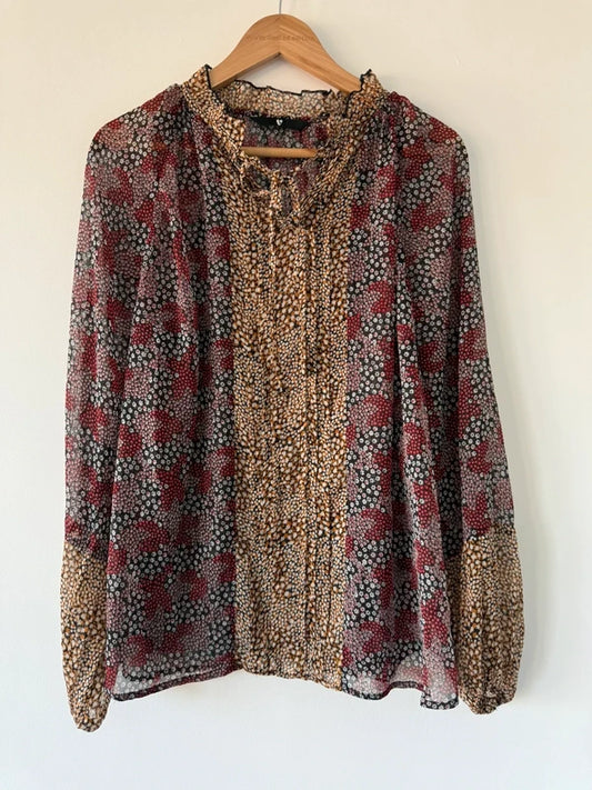 Very Patterned Colourful Blouse, preloved