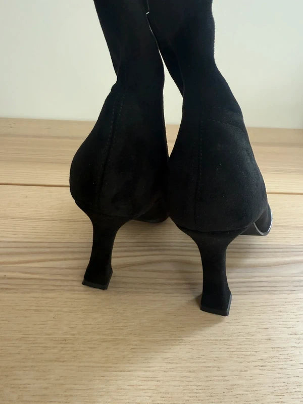 Linzi Black Sock Boots, photo 5 of 5