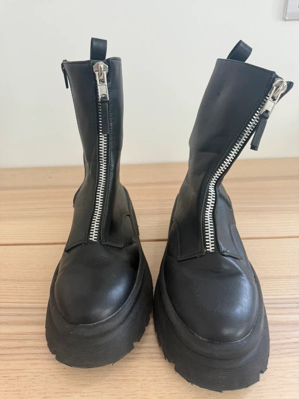 Primark Chunky Biker Zip Boot, photo 4 of 5
