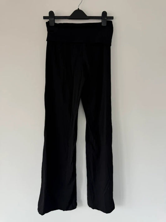Black Wide Legged Leggings, preloved