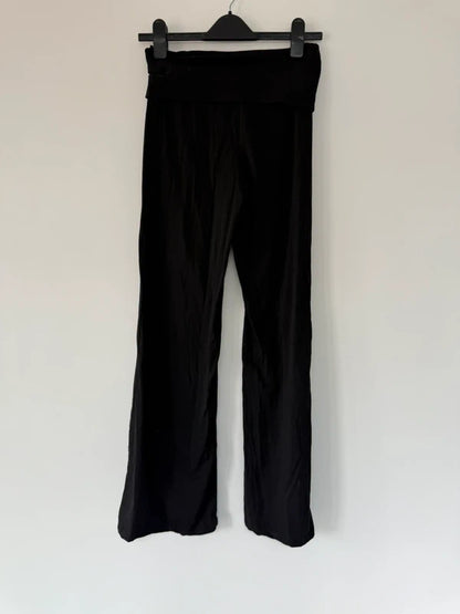 Black Wide Legged Leggings, photo 2 of 3