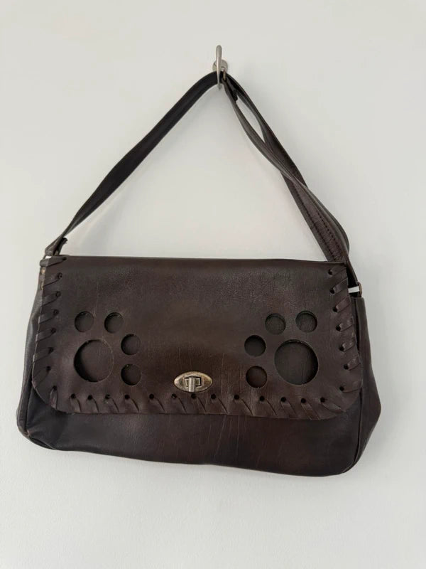 Y2K Brown Shoulder Bag, preloved