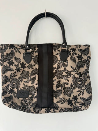 Cotton Traders Black and Beige Bag, preloved