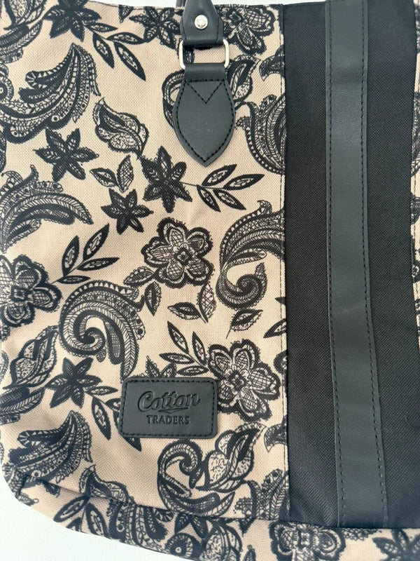 Cotton Traders Black and Beige Bag, photo 2 of 3