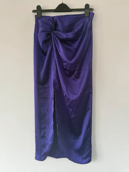Zara purple satin skirt, preloved