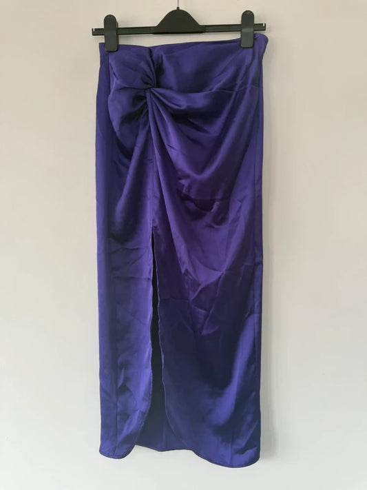 Zara purple satin skirt, preloved