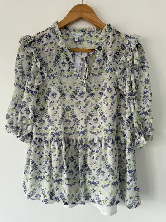 Everbelle floral blouse, preloved
