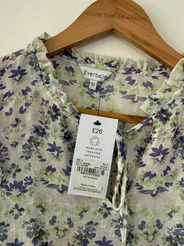 Everbelle floral blouse, photo 4 of 5