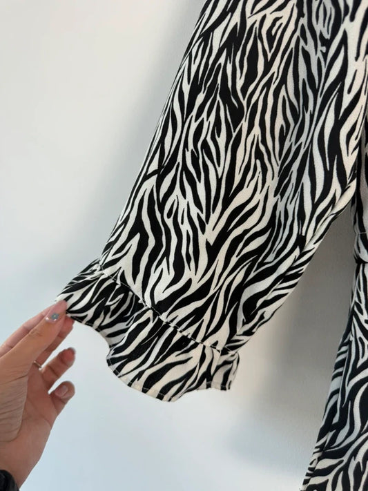 Vila zebra print blouse, photo 2 of 3