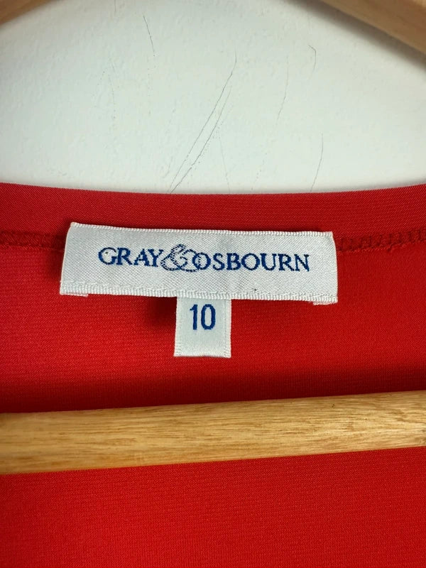 Gray and Osbourn y2k red top, photo 4 of 4