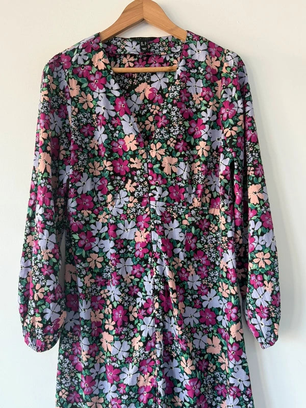 New look floral long colourful dress, photo 2 of 5