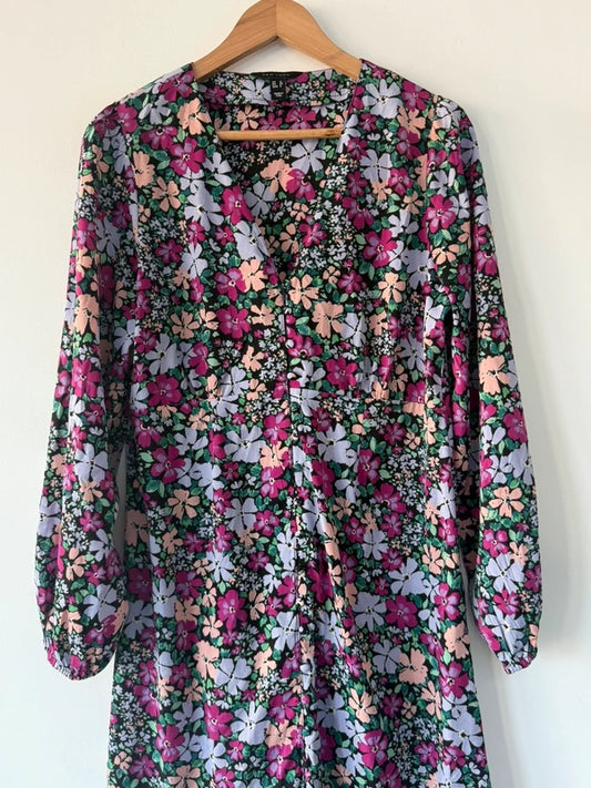 New look floral long colourful dress, photo 2 of 5