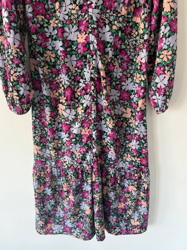 New look floral long colourful dress, photo 3 of 5
