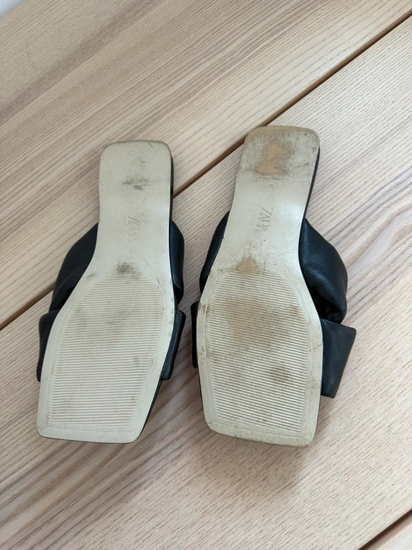 Zara black sandals, photo 2 of 5
