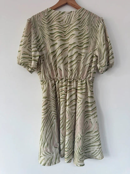Quiz green print summer dress, photo 5 of 5