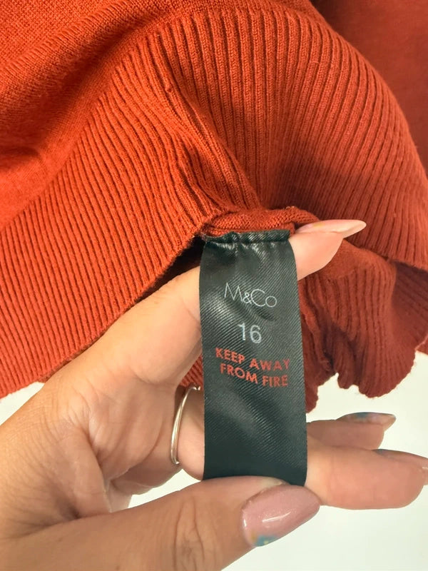 M&CO burnt orange jumper, photo 5 of 5