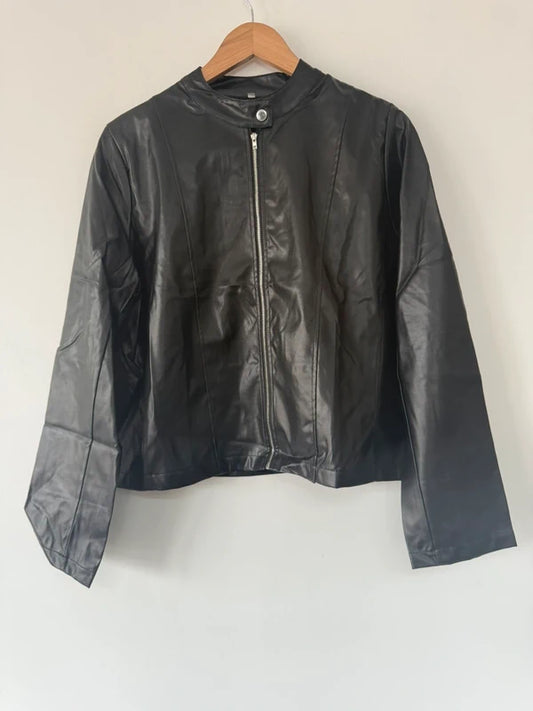 Shein leather style jacket, photo 2 of 3