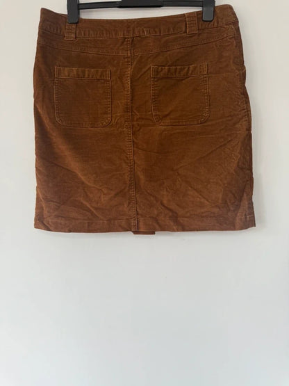 Next brown cord style skirt, photo 2 of 3