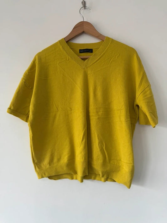 M&S yellow mustard jumper, preloved